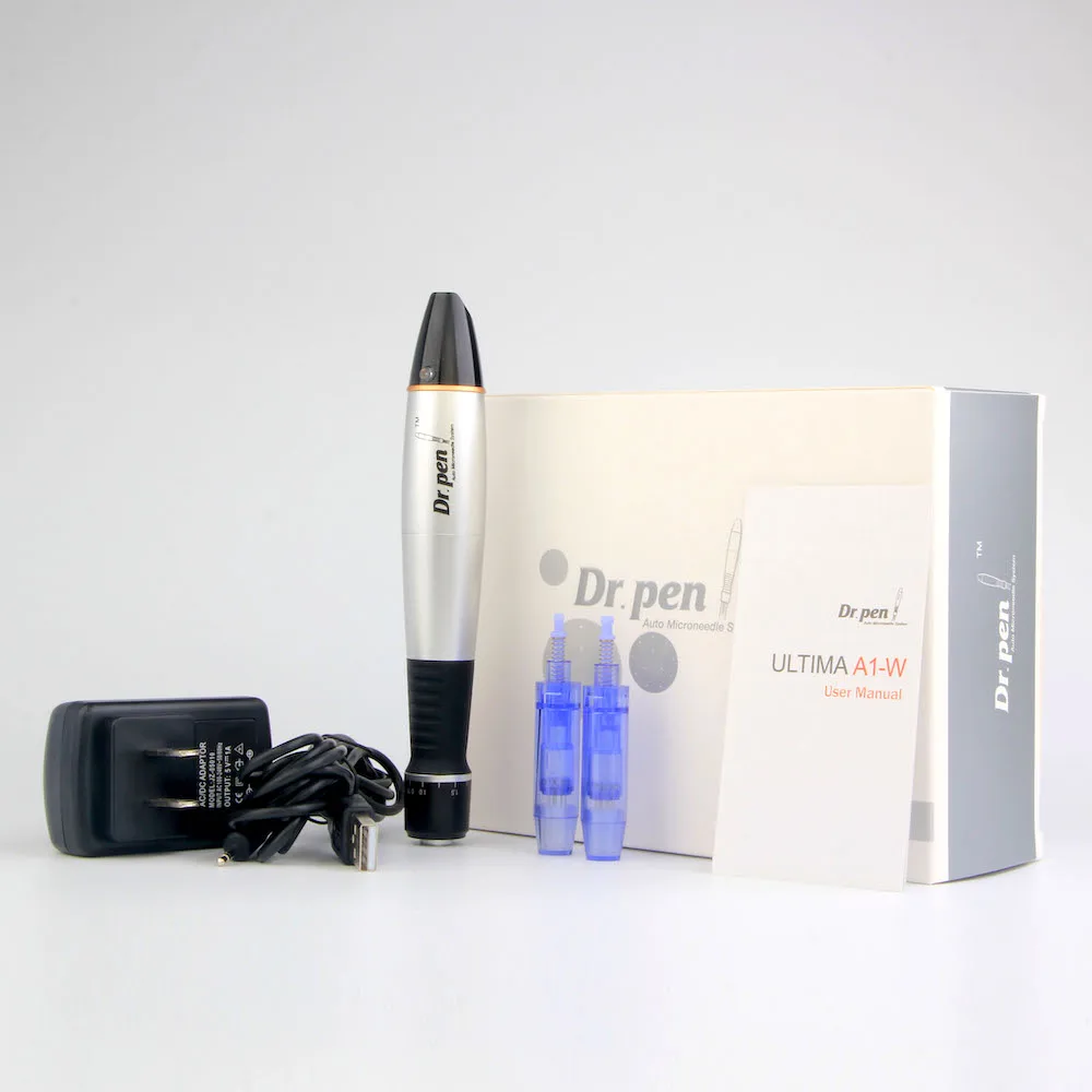 Микроигольчатая ручка для штампов Ultima A1C с 2 картриджами с 12 иглами Dr.Pen