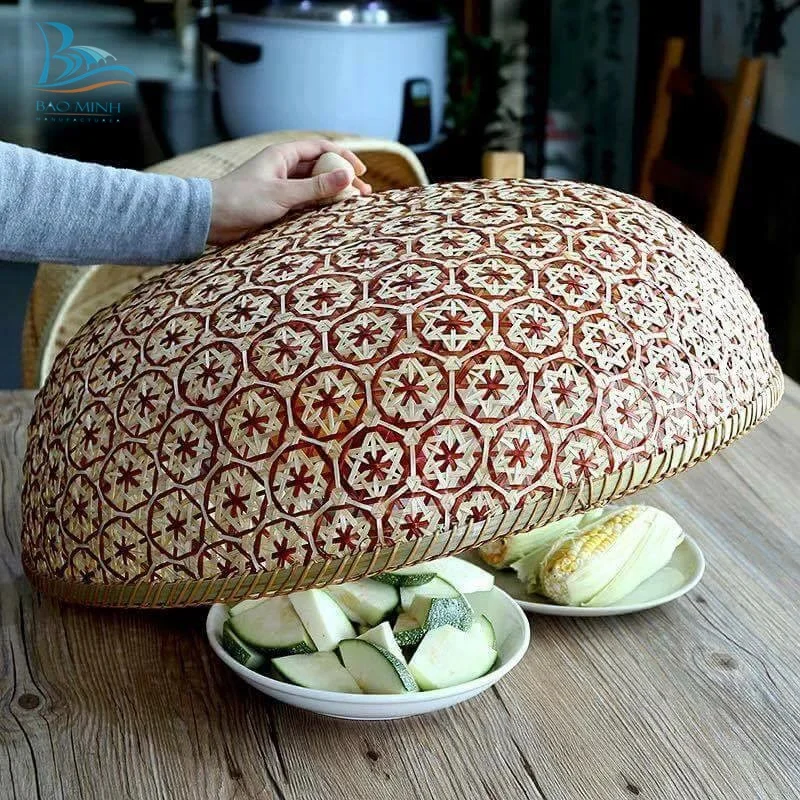  Colorful cheap bamboo food cover from