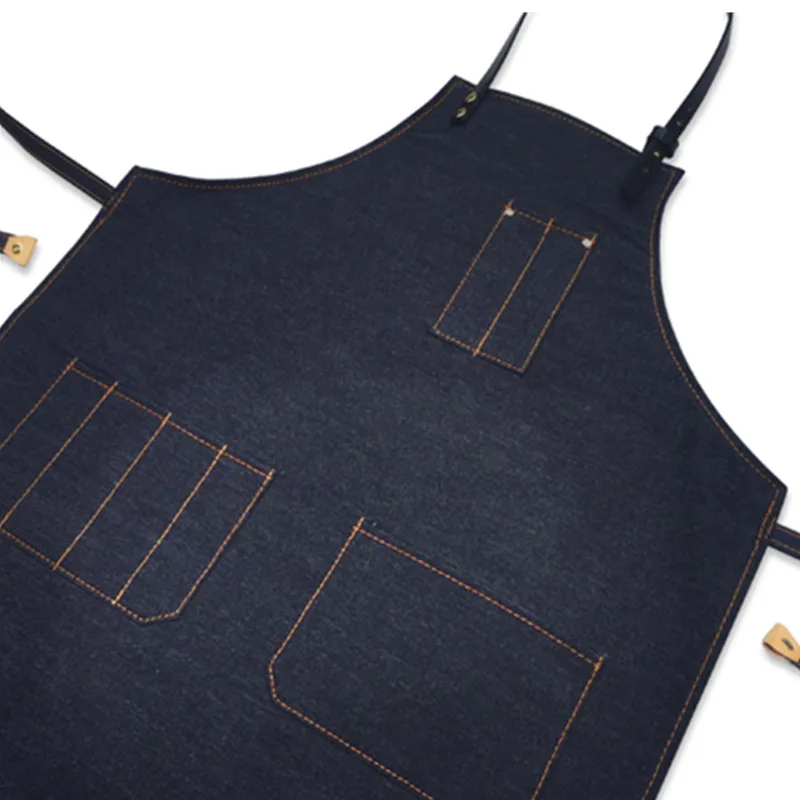 Professional Jeans Bib Aprons Denim Barber Aprons Salon Aprons Made in Pakistan
