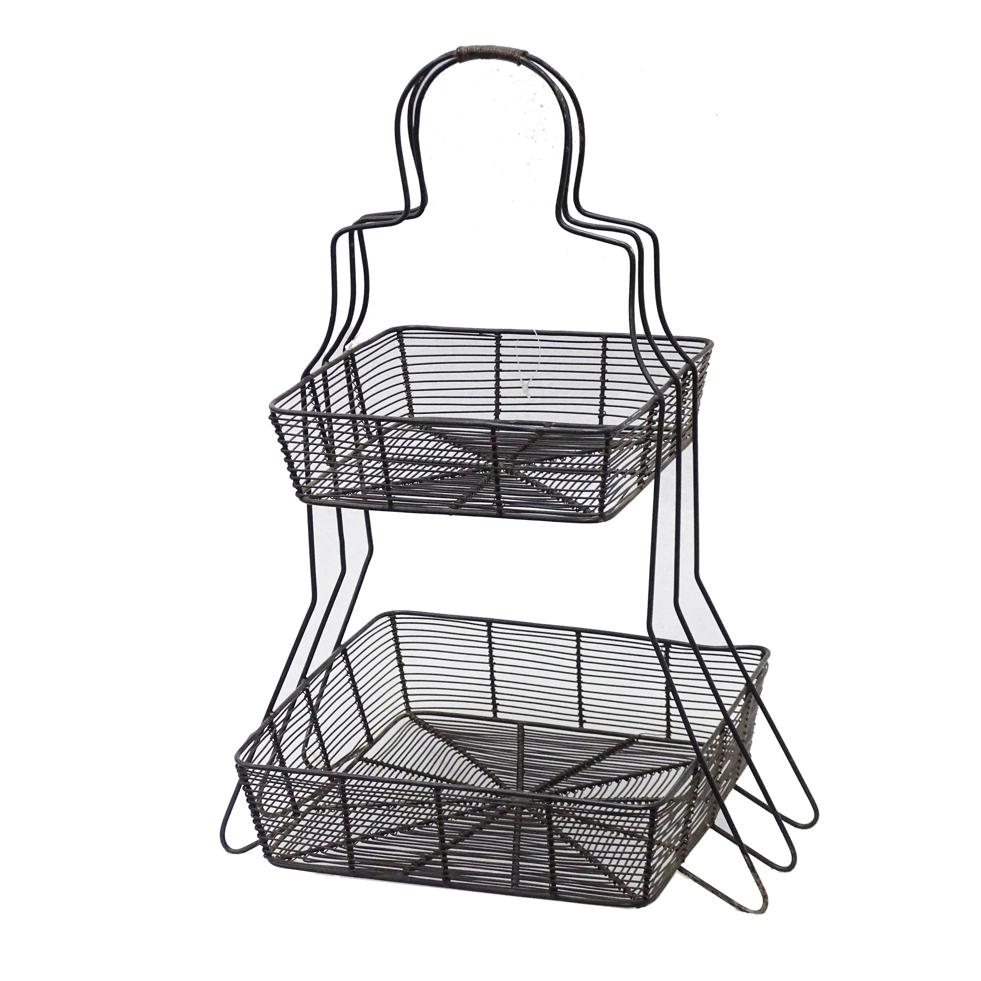 Two tier Iron wire  Fruit Storage Basket