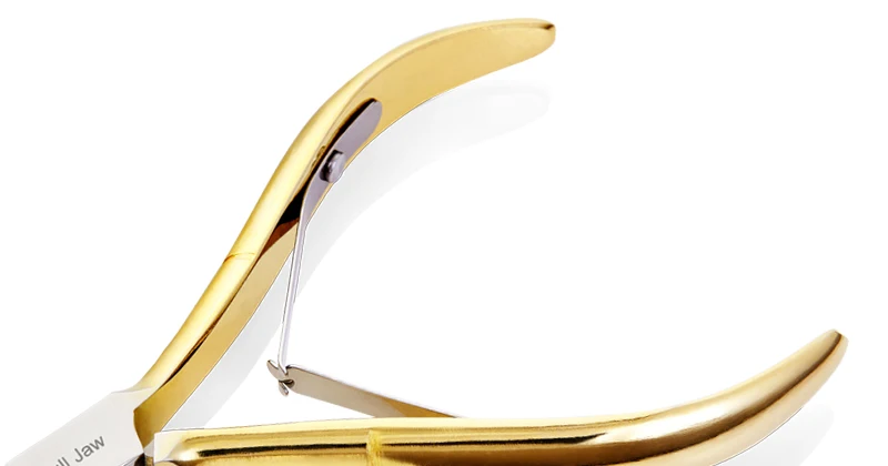 NGHIA Superb N-118 Hard Steel Gold Plated Export Cuticle Nipper