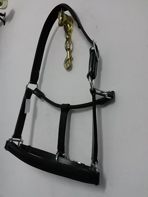 HIGH QUALITY LEATHER EMPTY CHANNEL HORSE HALTERS HEAD CROWN WITH SUPER SOFT SHEEP LEATHER PADDING