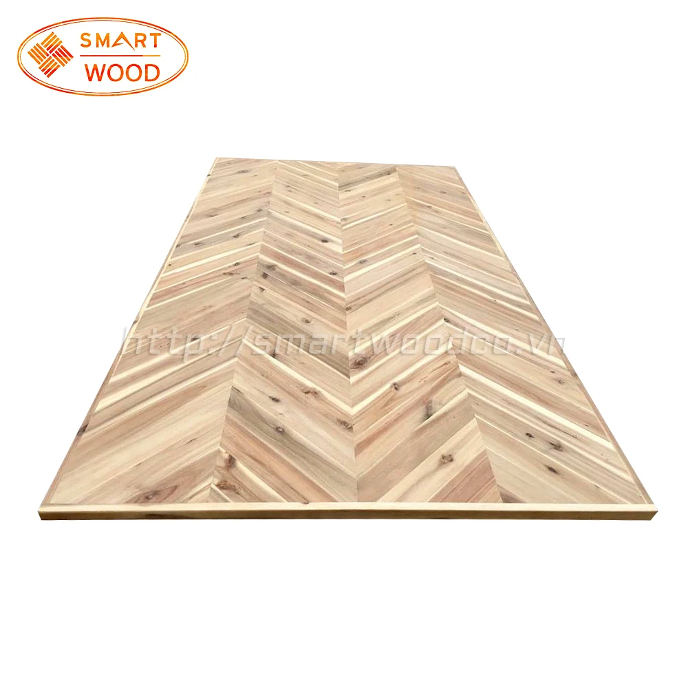 Высококачественные деревянные елочные панели из акации для напольного покрытия, внутреннего пространства или мебели