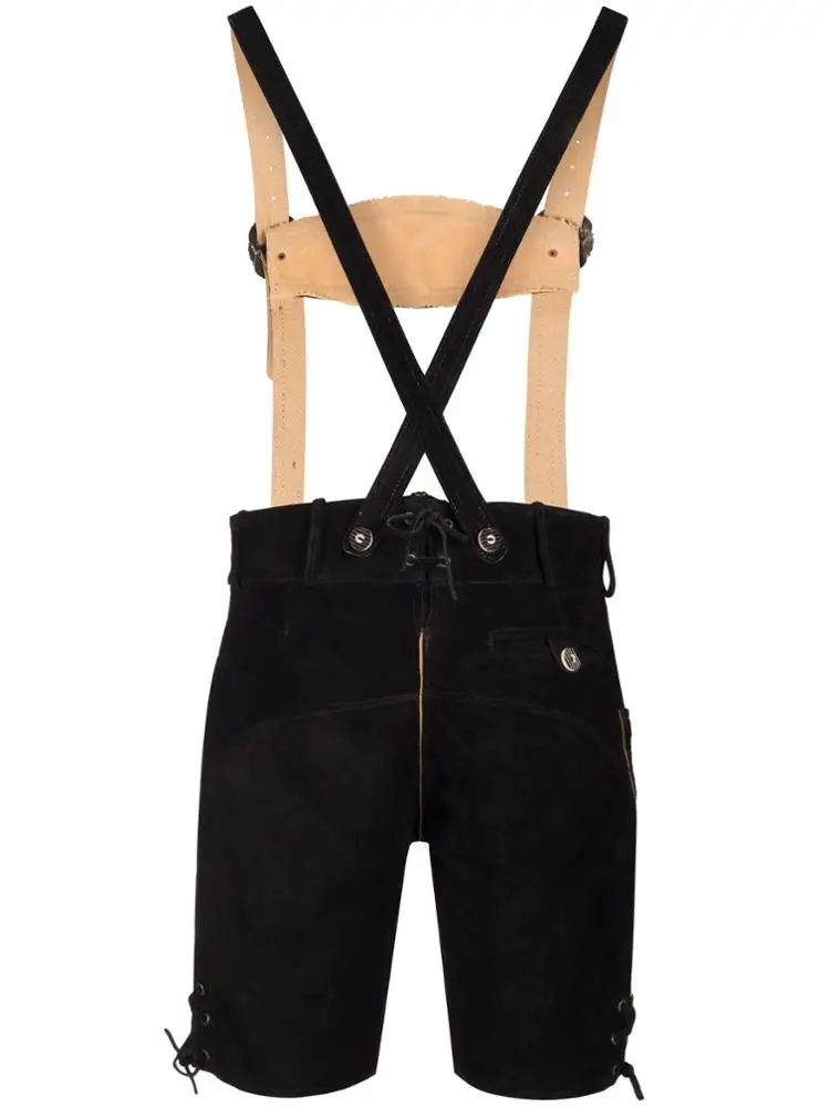Lederhosen,Trachten wear,Kurz Lederhose,German lederhose,Leather Men Bavarian Shorts Trachten Oktoberfest Lederhosen