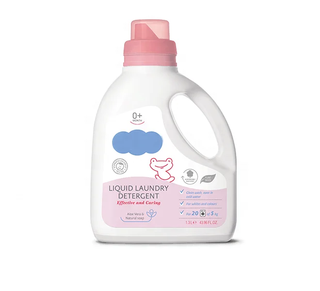 Effective And Caring Liquid Laundry Detergent 0+ Months With Herbal Extracts Baby Skin Care Dermatologically Tested
