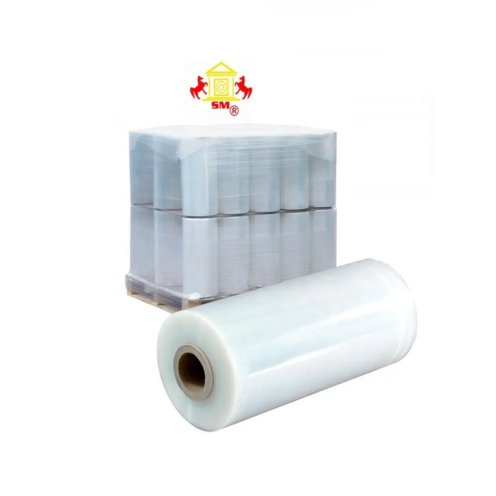 Super Clear Best transparent PE Cling Film Food Grade Stretch Film With Modern Equipment