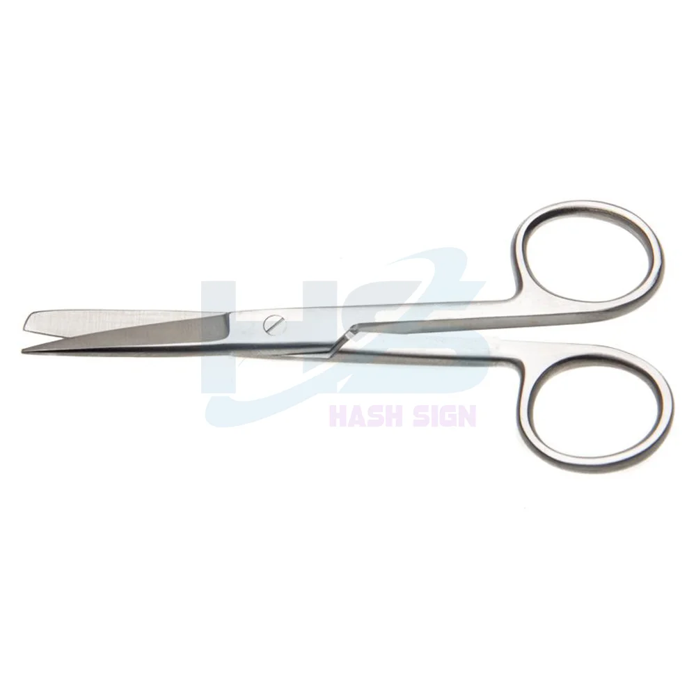 Sharp Cut Operating Surgical Scissors Essential Stainless Steel Instrument for Nurses Strait Curved Bandage Dressing Application
