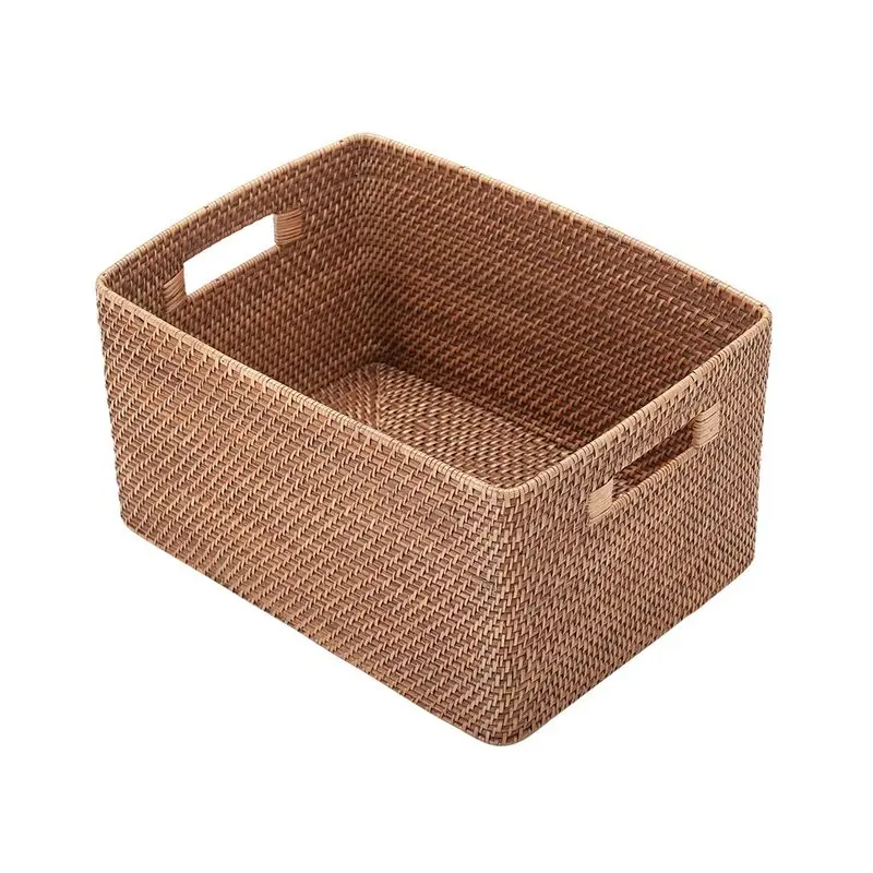 Vietnam natural handmade rattan stogare basket, rattan wicker  basket