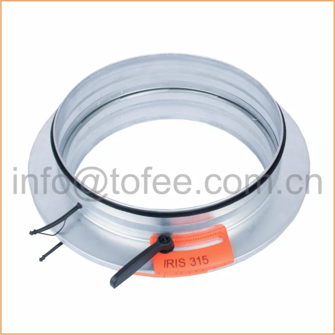 Silver stainless steel 316L volume control damper