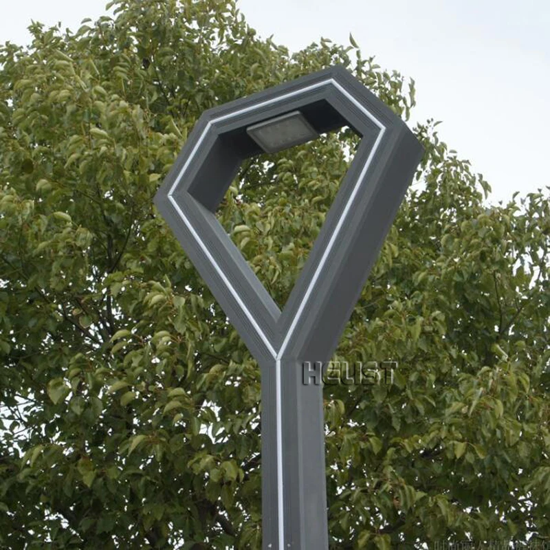 Outdoor Landscape Post Lighting High Power 110V 220V 30W LED Street Light With Pole