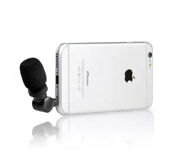 
 Компактный направленный микрофон Saramonic Smartmic для выбора смартфонов или планшетов Apple iPhone или iPad и Android iOS (TRRS)  