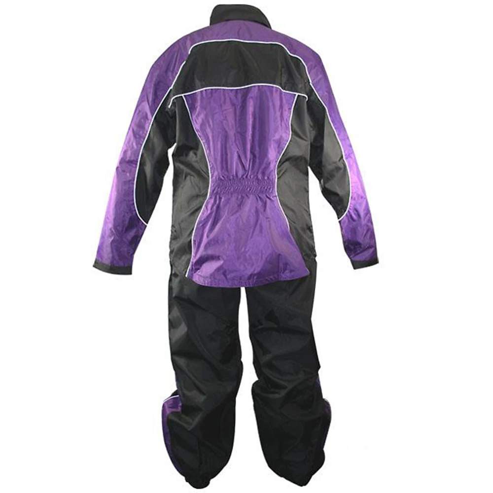 Black Motorcycle Rain Suit