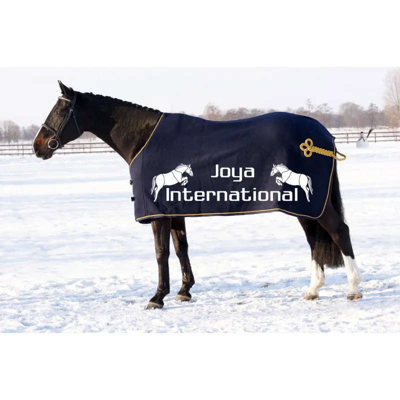 wool horse rugs cord and flower NAVY HORSE Wool rugs  navy wool rugs with red binding