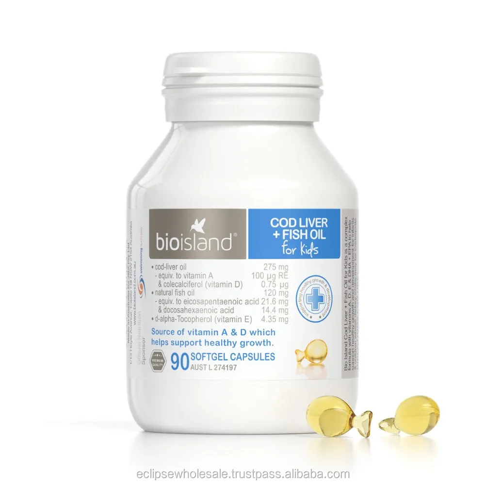 
Bio Island Cod Liver + Fish Oil for Kids 