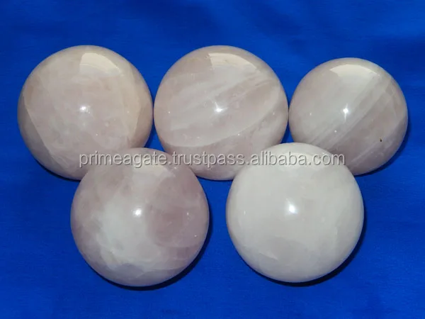 2021 100% natural rose quartz crystal rose ball| healing hot sale