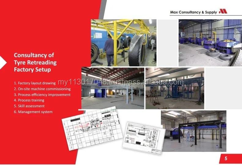 Malaysia Preferred Franchising Program of Tyre Retreading Industries Quality Assured Tailored Made Rubber Compound