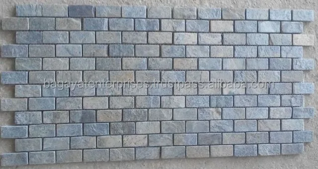 Zeera зеленый сланец камень мозаика