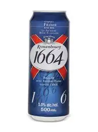 
France Origin Kronenbourg 1664 beer Cans & Botlles 