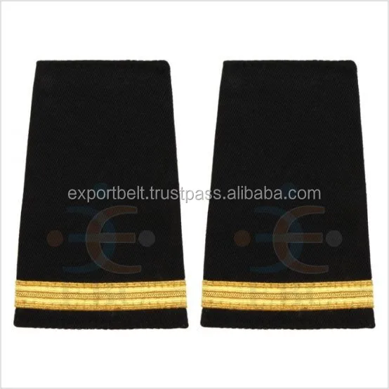  Эполеты пилота с двумя стержнями инженер-полет широкие полосы 3/8 дюйма (официальная Военная оплетка)
