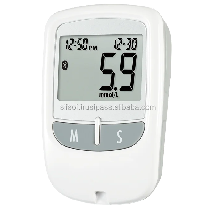 BLE blood glucose meter, ketone warning, strip ejection function, SIFGLUCO-2.21