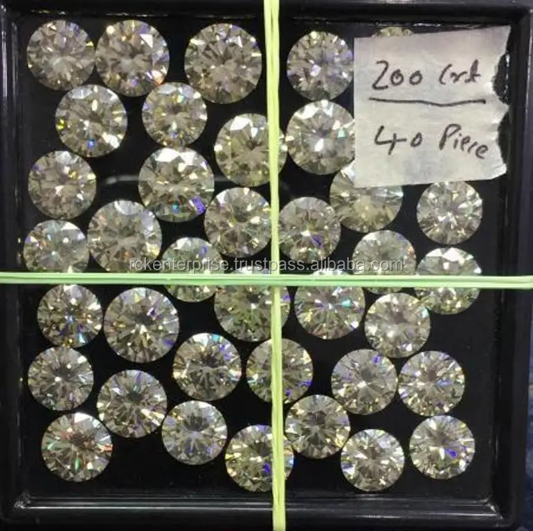 Big Size White round brilliant loose Moissanite lot for sale