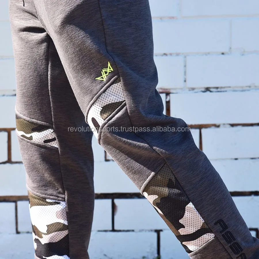 Sweat pants Charcoal / Camo with Digital Sublimation 2018 New Hot Designs