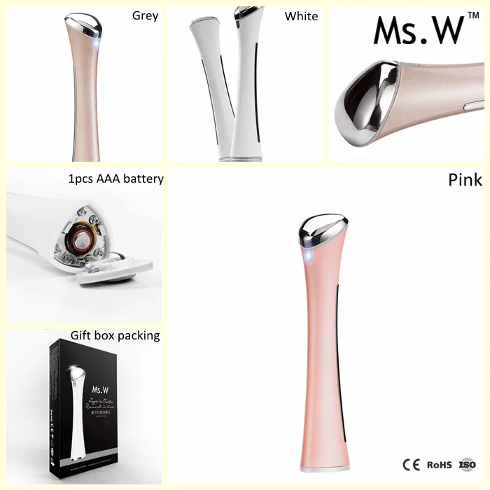 
Hot sales vibration facial eye massager anti wrinkle vibrating ion massager 