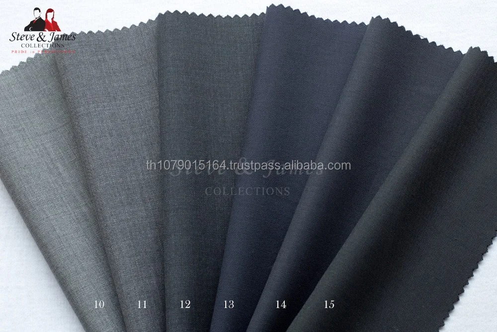 High Quality 100% Wool Fabric Textile for suit Jacket Trousers from Steve & James