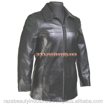 Ladies Leather Long Coat, Ladies Leather Jackets