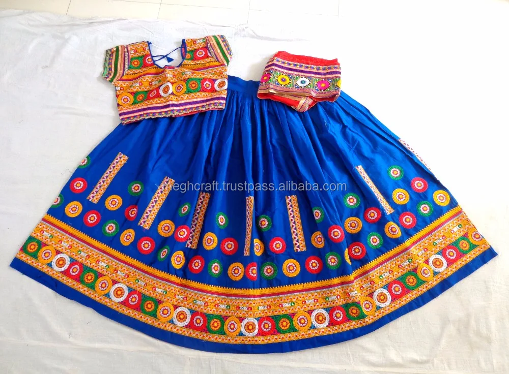 
Navratri ghagra choli - Wholesale Gujarati Chaniya Choli - Designer cotton rabari embroidered Lehenga-Navratri traditional dress 