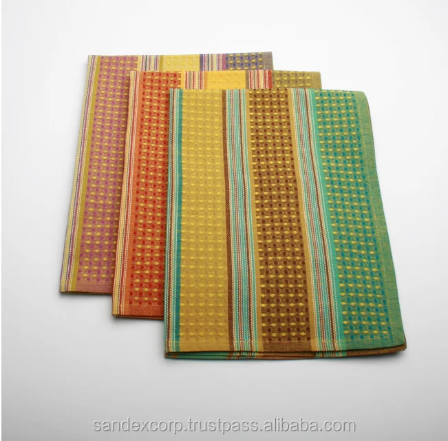 100% linen Cotton kitchen Tea Towel Cheap price Waffle tea towels in beautiful design Exporter in India..