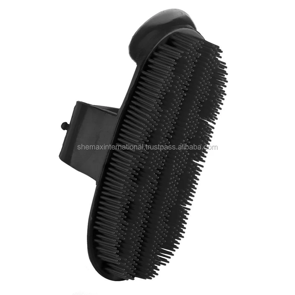 Shemax Horse Remove Mud Dirt Body Brush Plastic Curry Comb Pony Cattle Grooming Brush