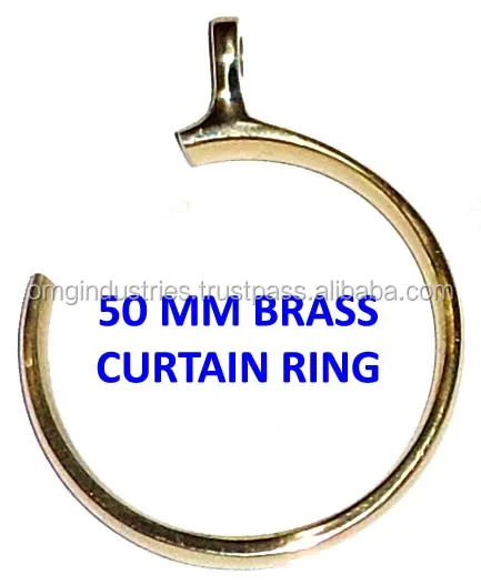 omg industries Solid Brass 38 mm Curtain Ring half ring for curtain bypass bracket