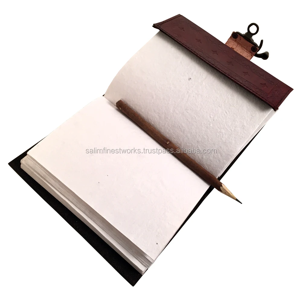 Handmade Tree of Life Tooled Leather Blank Journal Diary Notebook Book Brown Beautiful Book