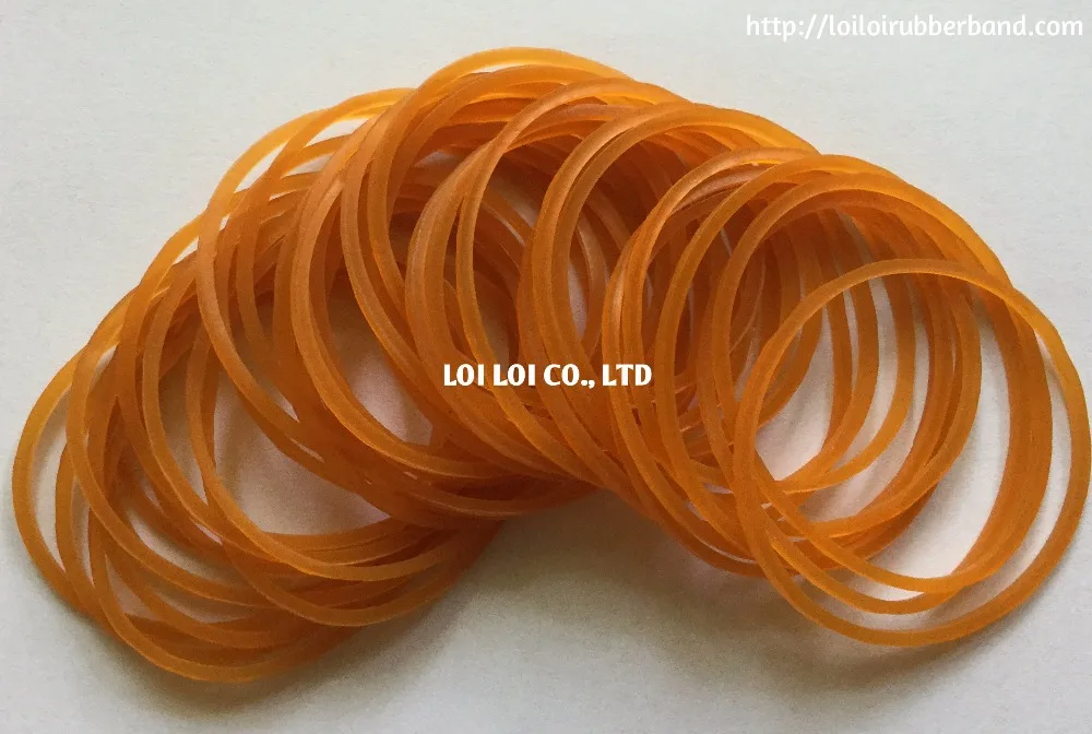 Elastic Rubber Bands durable Natural color length 100MM / Strong Rubber stretch latex band high quality for Stationery Use