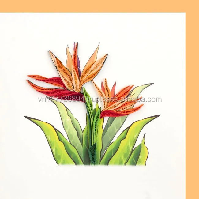 Flowers Quilling card handmade Viet craft