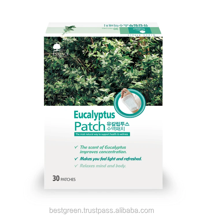 Aroma Sap Sheet/ Eucalyptus Detox Foot Patch: Made in Korea, Natural ingredients, CE Approval, High Quality Material