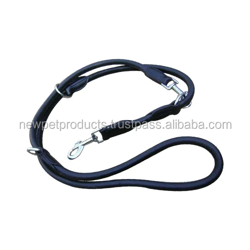 Genuine Pet Lead Durable Plain Leather Dog Leash Walking Training For Medium Large Dogs Pet Suppliers Wholesaler Manufacturer