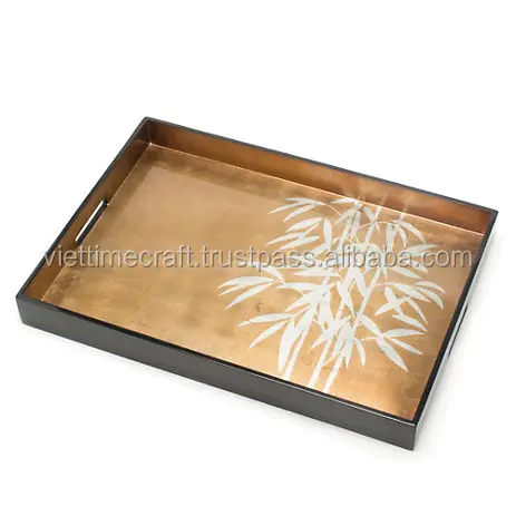 Lacquer serving tray with unique design