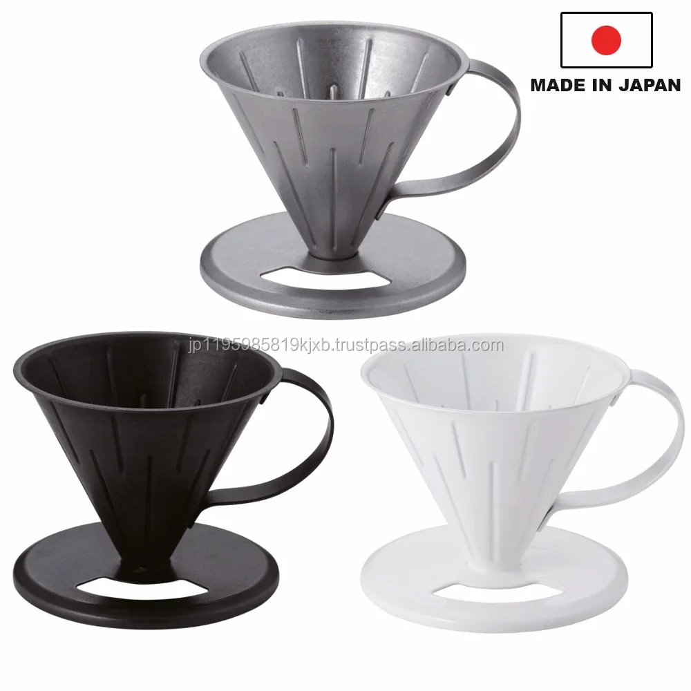 Stainless steel coffee dripper, damaged process silver, small