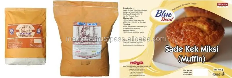 Blue Bead Muffin Cake Mix For Pastry