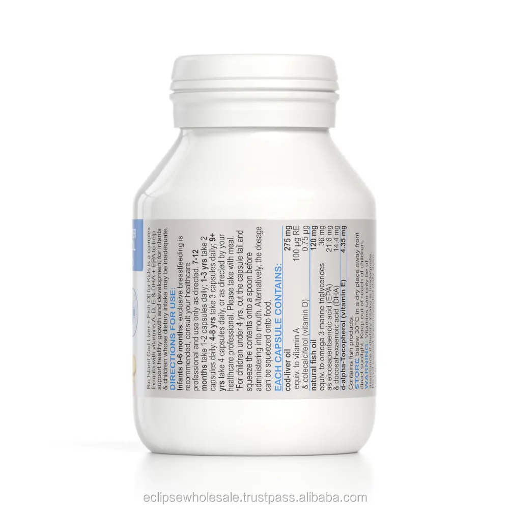 
Bio Island Cod Liver + Fish Oil for Kids 