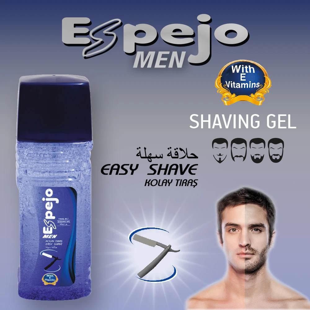 
ESPEJO Men Shaving Gel 1000 ml beard shaving moustache shaving easy shave with vitamin E pump face shaving gel for men 