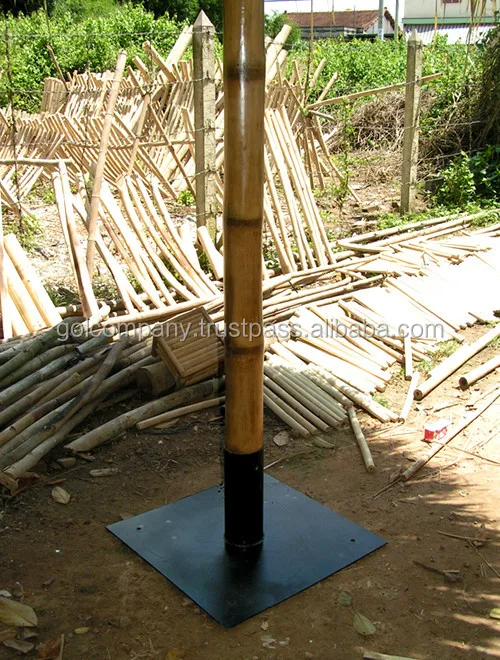 [wholesale] Patio Umbrella Cover - Seagrass Umbrella Cover - Palm Leaf Umbrella with Leather Cover, Terrazzo Bases, Bamboo Foot