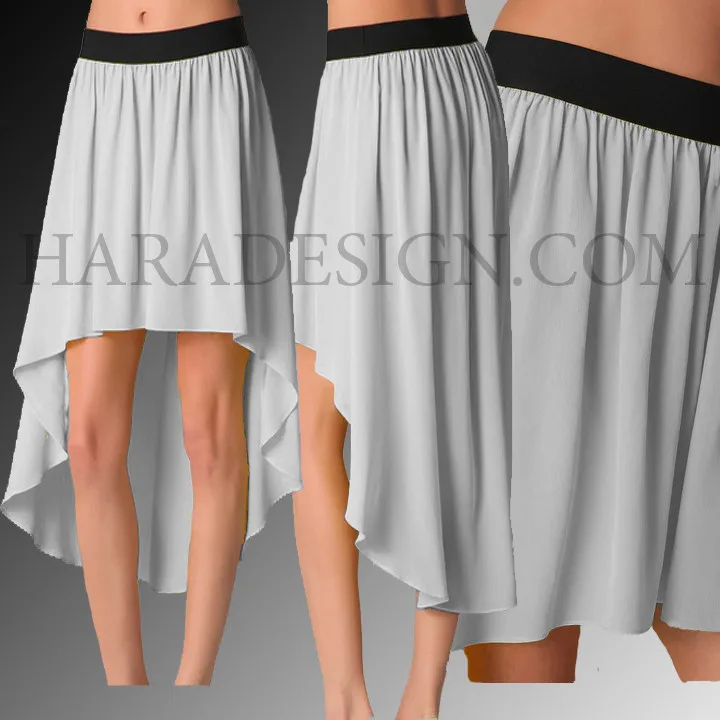 High waist gather y2k skirt sexy A Symmetrical also in plus sizes Breathable fabric for women sexy fashionable look