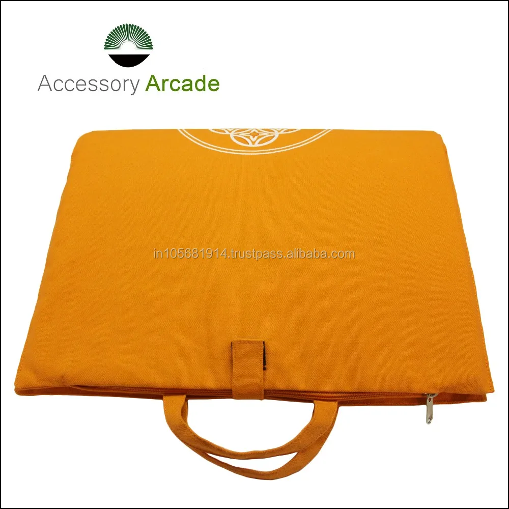 
Acupressure massage mat with pyramid shaped Nailed Buttons fused without glue on Special machines 