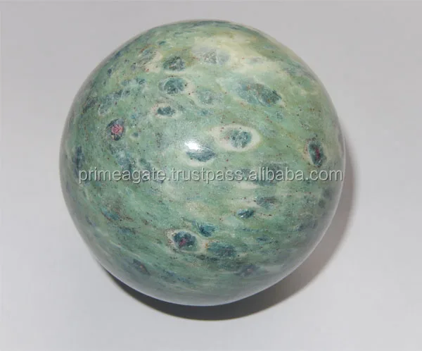 Attractive Natural Ruby Fuchsite Sphere For Sale