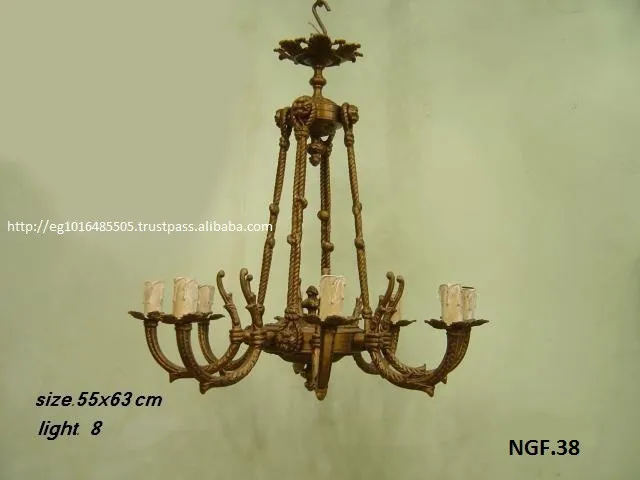 
brass chandelier 