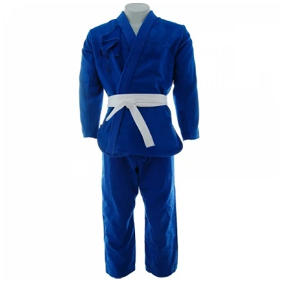 Custom logo Brazilian Jiu Jitsu Uniform Blue BJJ Adults Gi Students Suits Ju Kimono