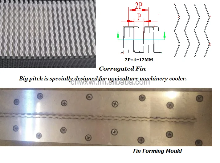 Aluminum plate-fin heat exchanger for agriculture machinery